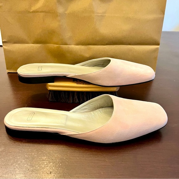 Coach square toe mule flats “Babette” pale pink - Picture 5 of 7
